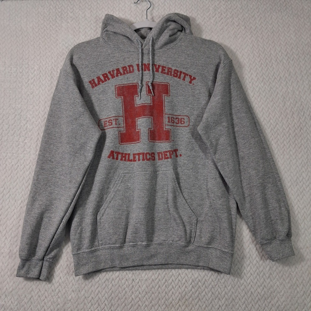 Harvard University Athletics Dept Hoodie Unisex Small Gray